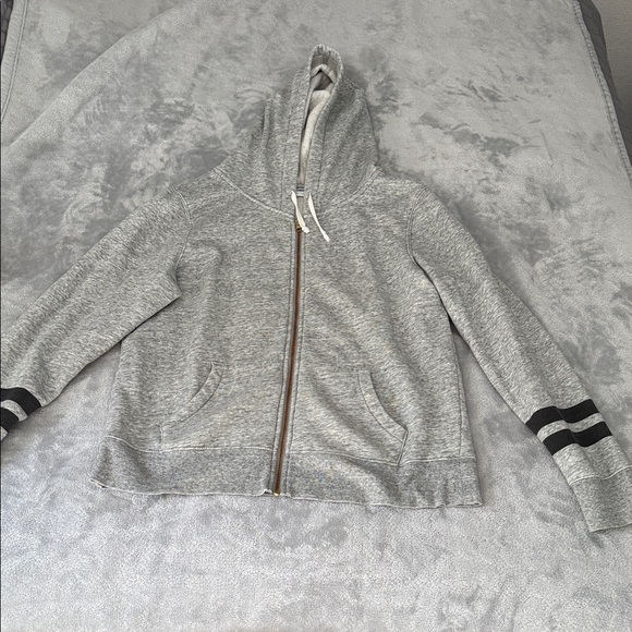 Old Navy Tops - Old Navy Gray Hoodie with White Drawstrings